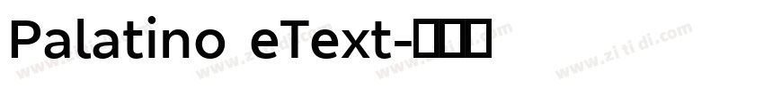 Palatino eText字体转换 Palatino eText字体转换
